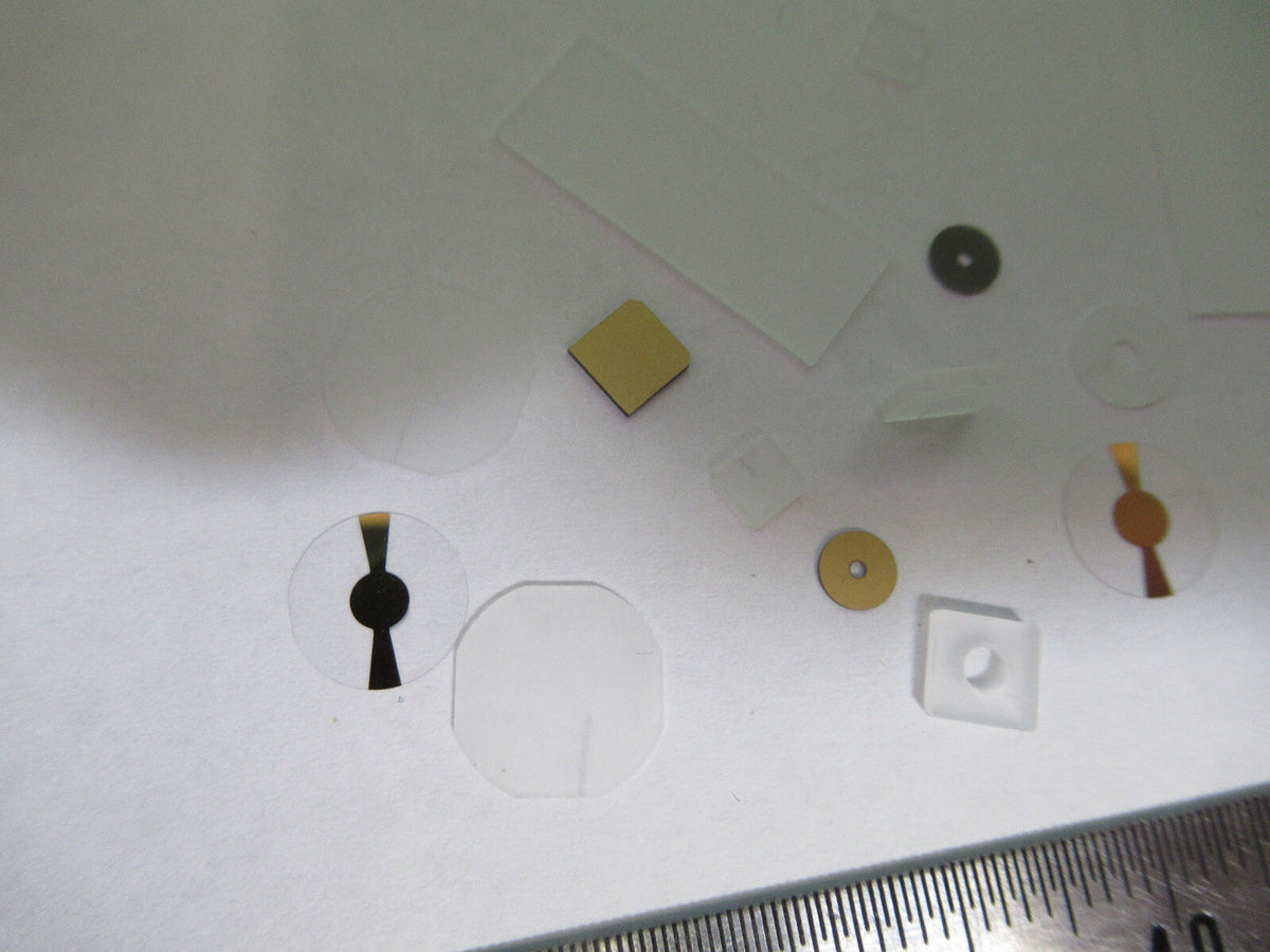 Lot Blanks Piezoelectric Quartz Crystal X-y-cut Gold Coated Piezo Sensor