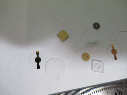 Lot Blanks Piezoelectric Quartz Crystal X-y-cut Gold Coated Piezo Sensor