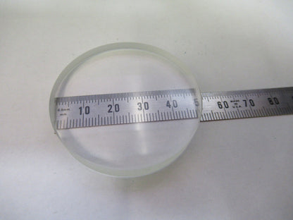 OPTICAL LOW CONVEX CONCAVE LENS THICK GLASS MIL SPEC OPTICS AS PICTURED V3-A-18