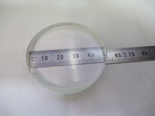 OPTICAL LOW CONVEX CONCAVE LENS THICK GLASS MIL SPEC OPTICS AS PICTURED V3-A-18