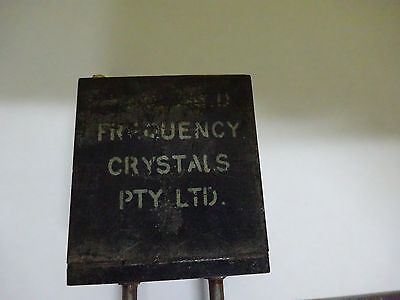 ANTIQUE QUARTZ RADIO CRYSTAL AUSTRALIA FREQUENCY CONTROL #W7-41