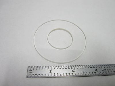 MICROSCOPE PART GLASS HOLED STAGE FOR SPECIMEN HOLDER OPTICS BIN#Q4-R-43
