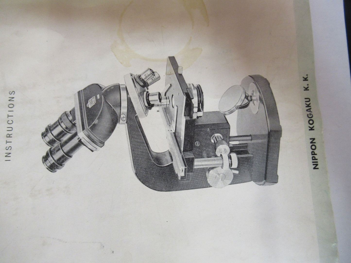 ANTIQUE NIKON KOGAKU BOOKLET INSTRUCTIONS 1963 MICROSCOPE PART AS PIC V7-A-17