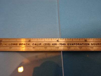 MICROSCOPE PART OPTICAL SQUARE GLASS STAGE OPTICS AS IS  #90-64