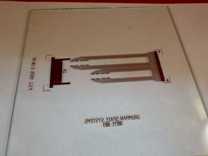 OPTICAL MASK GRUMMAN SPACE SYSTEMS GLASS SUBSTRATE LASER OPTICS AS IS #AR-06