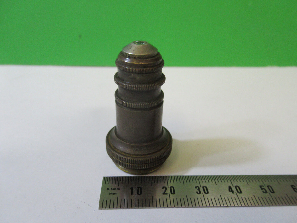 Antique Brass C. Reichert Austria Objective Microscope Part