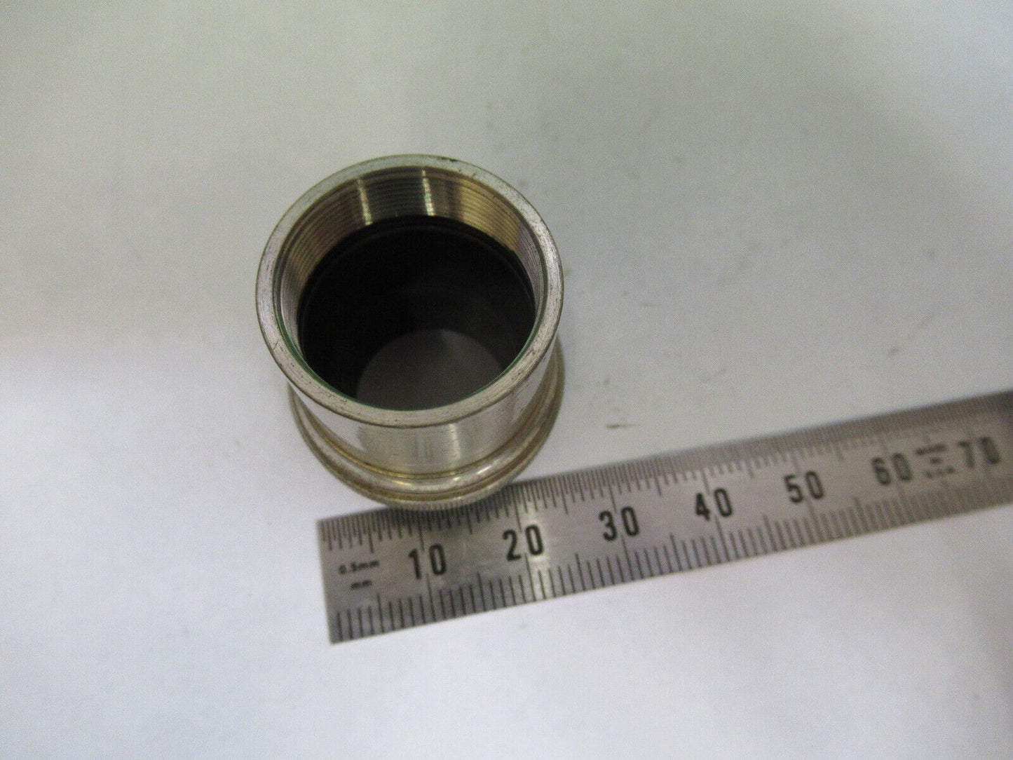 OBJECTIVE METAL EXTENDER UK MICROSCOPE PART AS PICTURED &R2-B-90