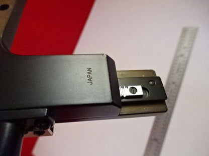 STAGE MICROMETER JAPAN CLIPS MICROSCOPE PART AS IS &33-A-77