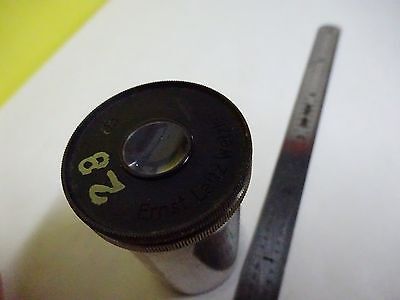 MICROSCOPE PART LARGE EYEPIECE LEITZ WETZLAR GERMANY a5 OPTICS BIN#X5-12