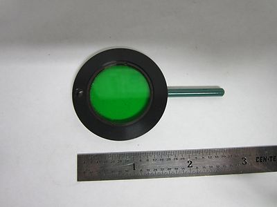 OPTICAL MICROSCOPE PART GREEN FILTER OPTICS BIN#A1-D-12