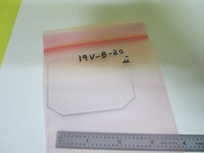 MICROSCOPE PART STAGE GLASS TABLE OPTICS AS IS  BIN#19V-B-20