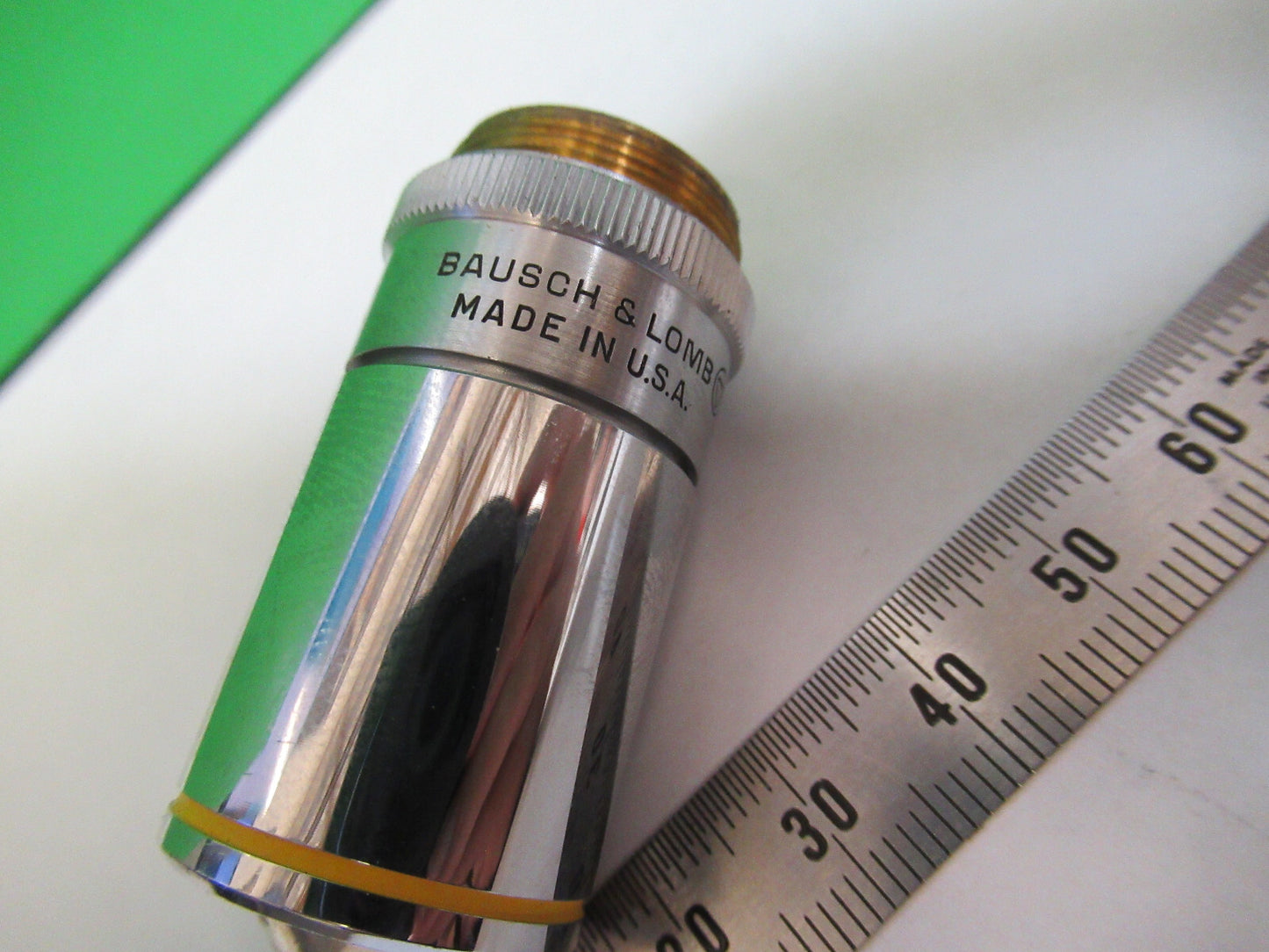 INDUSTRIAL BAUSCH LOMB OBJECTIVE 40X LENS MICROSCOPE PART AS PICTURED &Q4-A-64