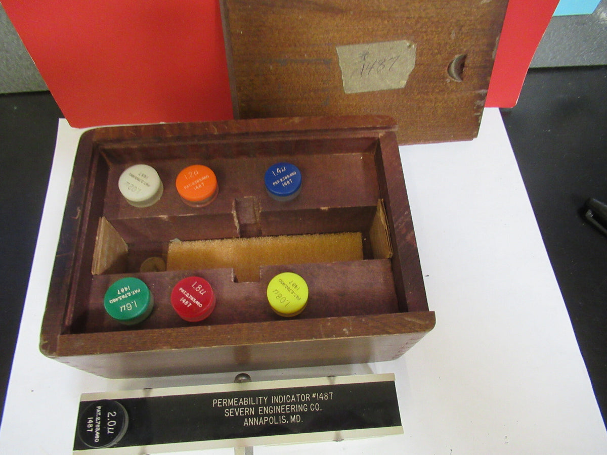 SEVERN ENGINEERING MAGNETIC PERMEABILITY TESTER 7 standards AS PICTURED LOB-RAD