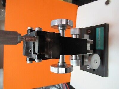 HACKER INSTRUMENTS MICROSCOPE XYZ STAGE HEAVY UNIT AS PICTURED &TC-4-B