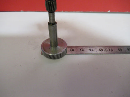 BAUSCH LOMB SUBSTAGE KNOB + GEAR MICROSCOPE PART AS PICTURED  T1-A-47