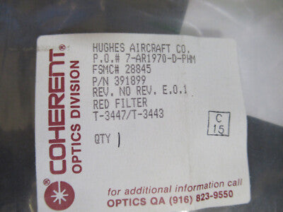 Optical Hughes Aircraft Coated High End Glass Optics Coherent