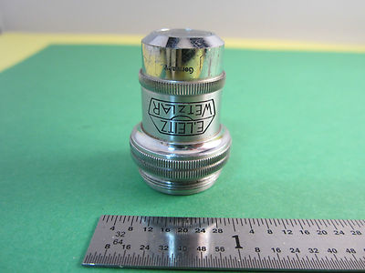 MICROSCOPE PART LEITZ WETZLAR GERMANY OBJECTIVE 3.2X AS IS OPTICS BIN#14