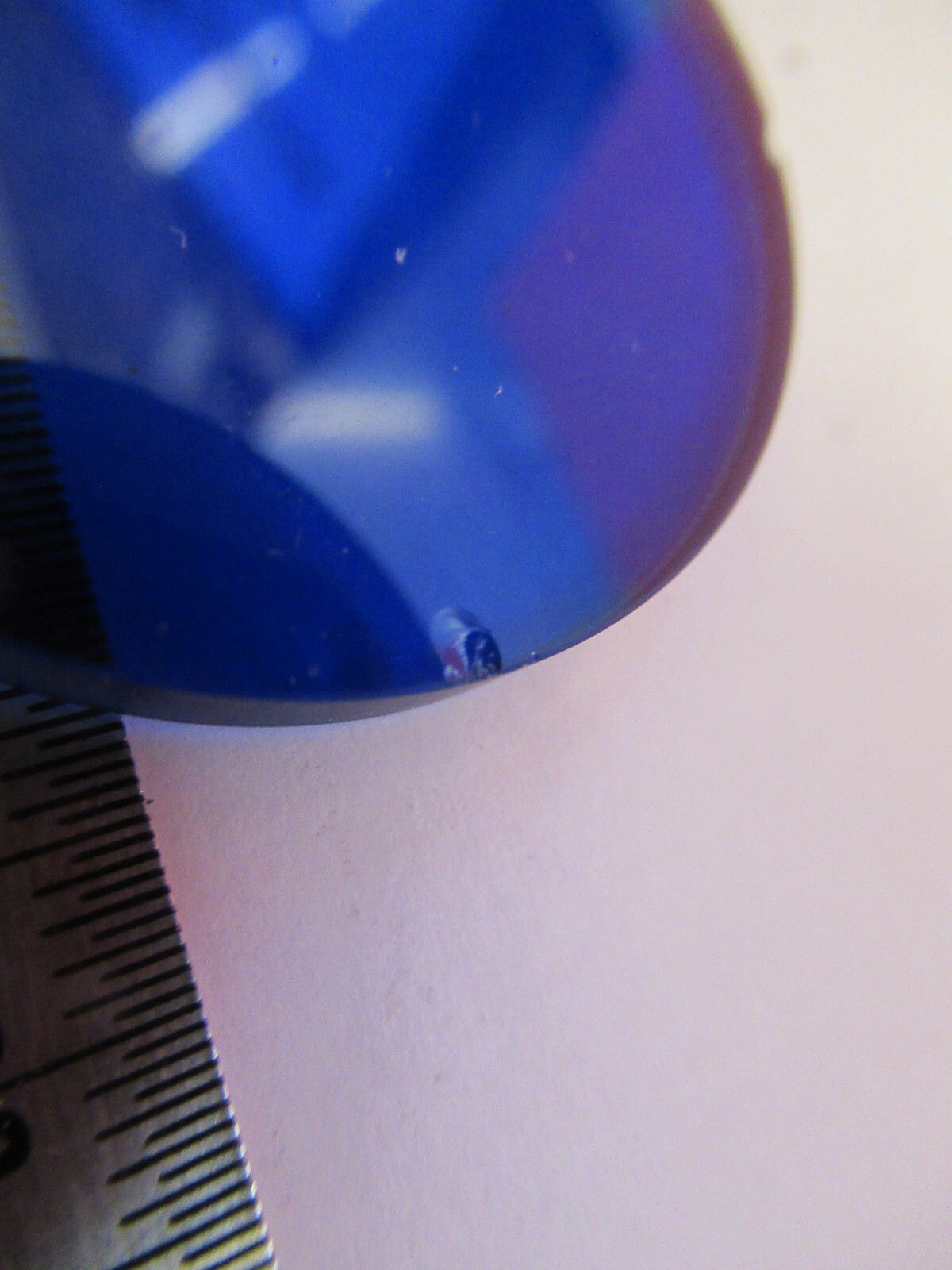 ANTIQUE BAUSCH LOMB BLUE GLASS FILTER OPTICS MICROSCOPE PART AS PICTURED T7-A-26