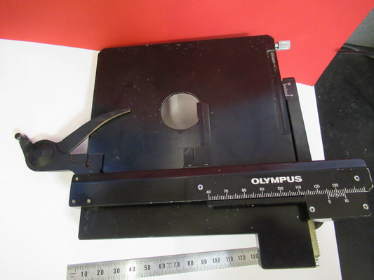 Olympus Japan Xy Stage Table Micrometer Microscope Part AS Pic