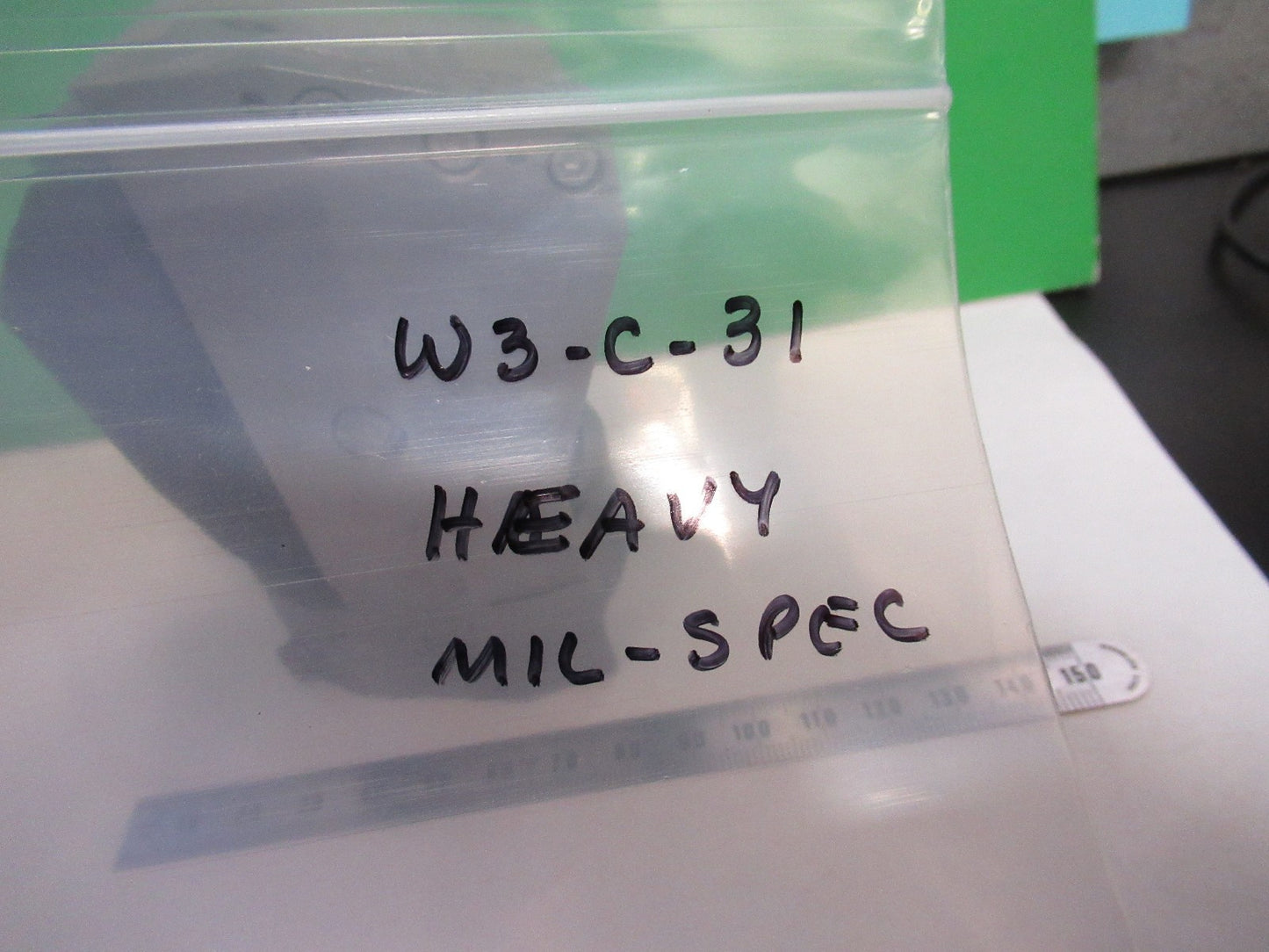 HUGE OPTICAL GLASS PRISM BEAM SPLITTER MIL SPEC HEAVY OPTICS AS PICTURED W3-C-31