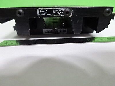 NEWPORT 430 POSITIONING LASER OPTICS LINEAR SLIDE AS IS BIN#5K-A-05