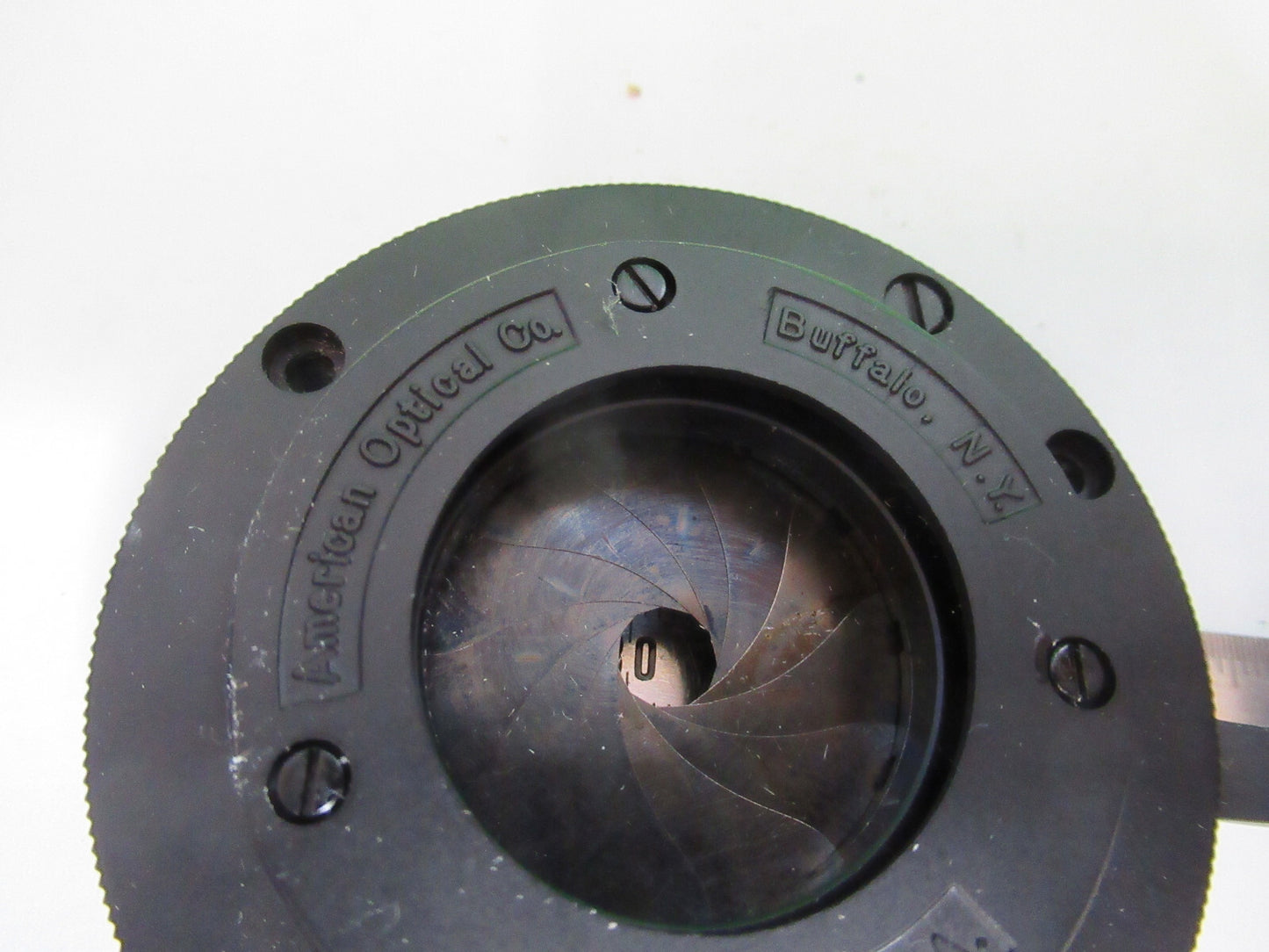 Vintage American Optical Co. American Diaphragm Iris Optics Microscope Part