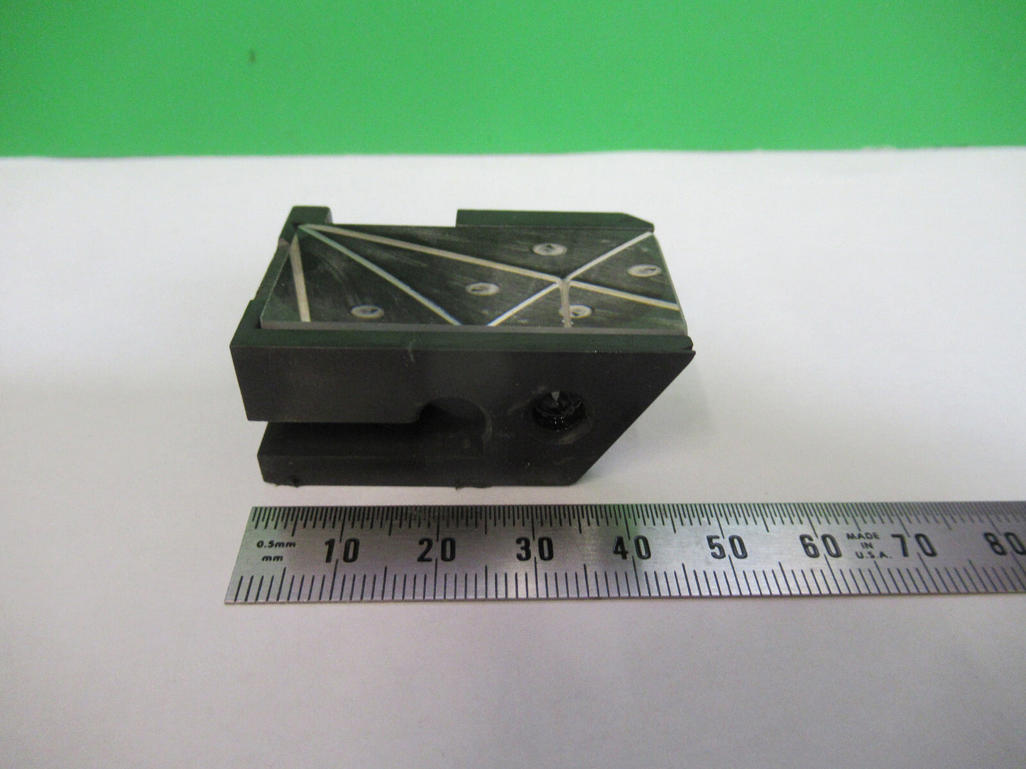Bausch & Lomb Mounted Glass Prism Optics Microscope Part