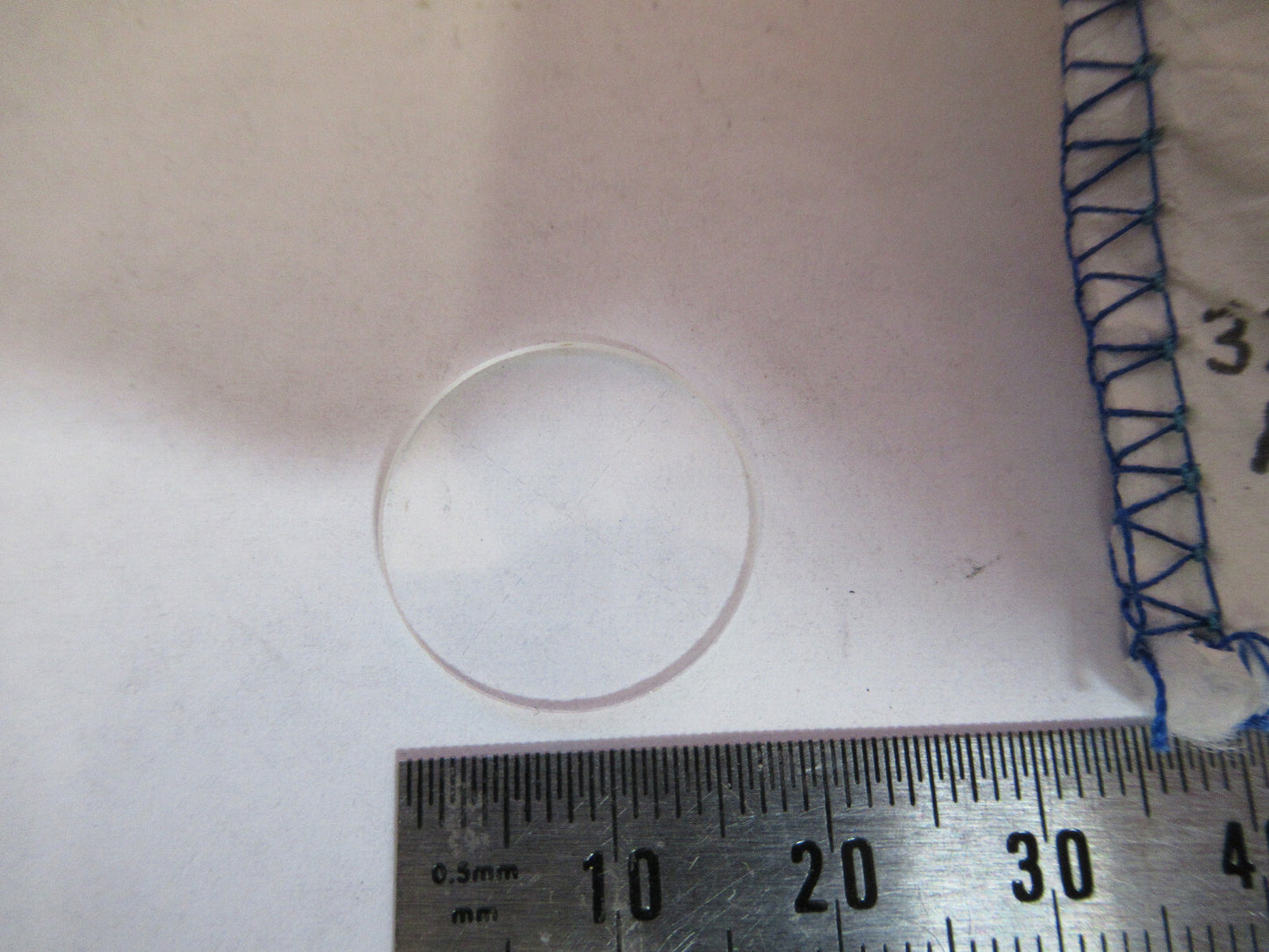 19 mm Fadenkreuz-Absehen-Optik Bausch-Lomb-Mikroskopteil wie abgebildet &amp; P2-A-62 