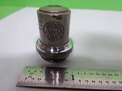 MIKROSKOPTEIL VINTAGE OBJECTIVE BAKER LONDON 2/3 OPTICS AS IS BIN#H7-A-06