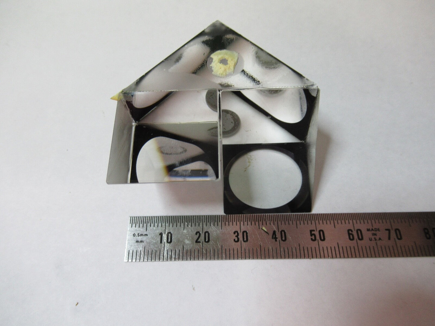 WILD HEERBRUGG SWISS GLASS PRISM ASSEMBLY MICROSCOPE PART AS PICTURED G5-A-02