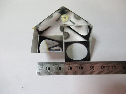 WILD HEERBRUGG SWISS GLASS PRISM ASSEMBLY MICROSCOPE PART AS PICTURED G5-A-02