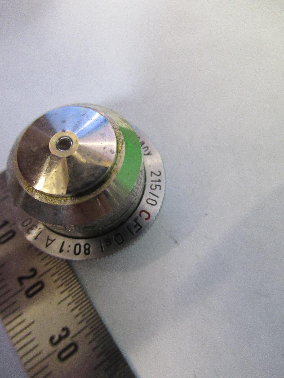Microscope Objective Ernst Leitz 80X /215 Lens Germany Optics