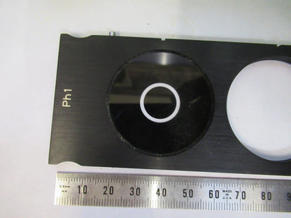 ZEISS GERMANY SLIDE PH1 PH2 [dent] OPTICS MICROSCOPE PART AS PICTURED U8-B-34