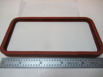 OPTICAL GLASS WINDOW SILICONE GASKET MIL SPEC LASER OPTICS AS PICTURED &FT-5-57