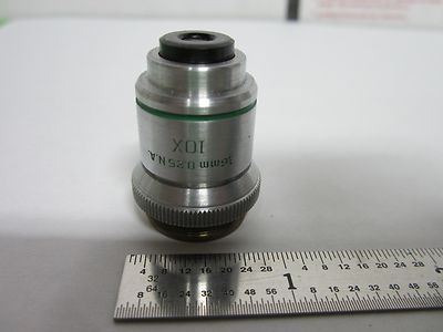 Optical Microscope Part Objective Bausch & Lomb USA 10X Optics