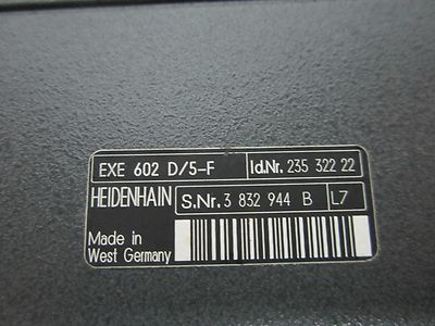 Microscope Part Heidenhain Germany Exe 602D/5-F Id 235 322 22 Optics