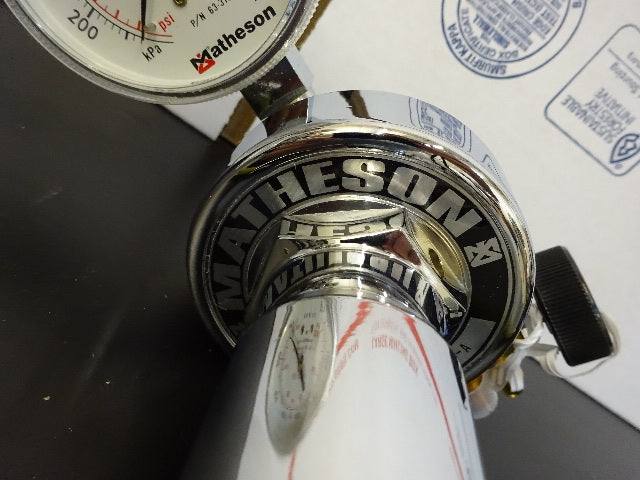 MATHESON MANOMETER REGULATOR VALVE GAS PROCESS CONTROL AS IS #78-01