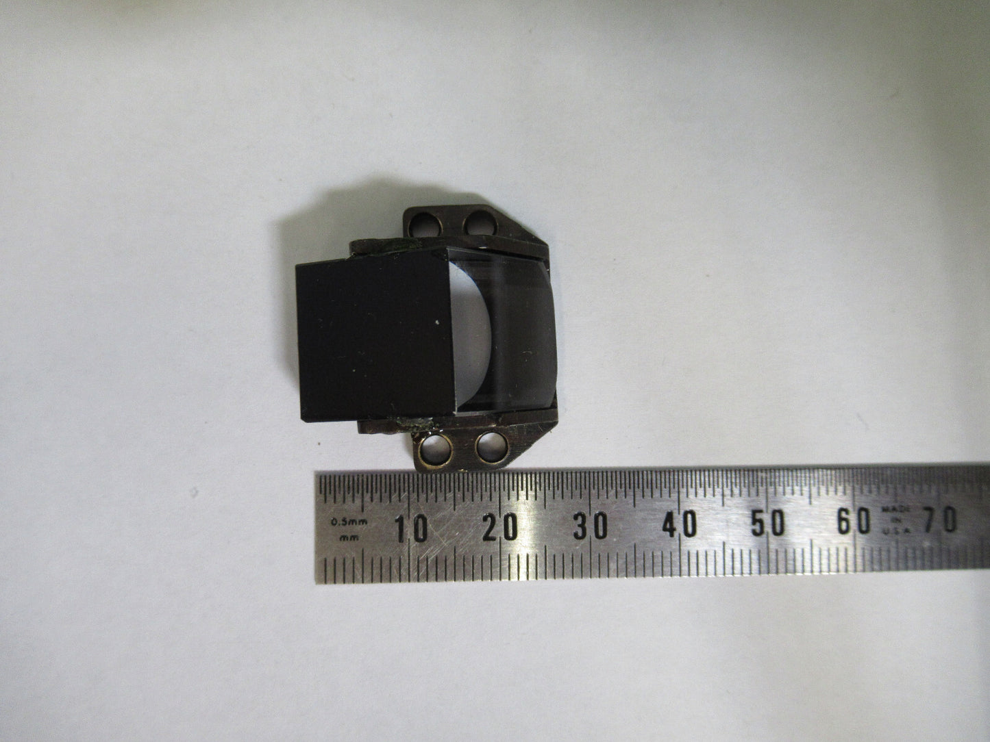 WILD SWISS GLASS PRISM OPTICS MICROSCOPE OPTICAL PART AS PICTURED 98-A-07