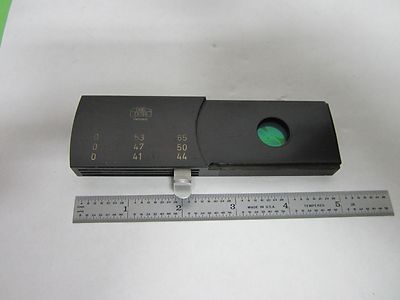 MICROSCOPE OPTICAL SLIDE FILTER ZEISS GERMANY [delaminated] OPTICS BIN#N5-21