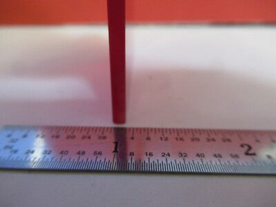 OPTICAL GLASS RED FILTER OPTICS 610nm AS PICTURED &3-FT-X14