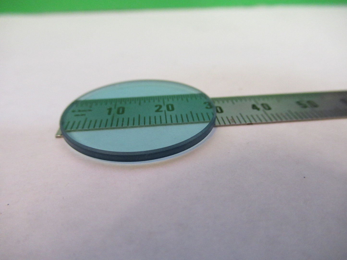 OPTICAL HEAT ABSORBING GLASS FILTER MICROSCOPE PART OPTICS AS PICTURED S1-B-14