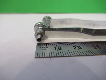 CARL ZEISS PAIR OF CLIPS STAGE MICROSCOPE PART AS PICTURED S1-B-74