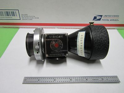 Vintage Camera Lens Target + Shutter Visican Wollensak Optics