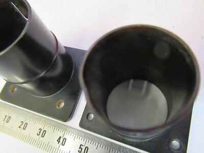 Ernst Leitz Wetzlar Brass Pair Ocular Holder Head Microscope Part