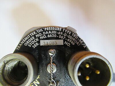BENDIX TRU-66/A TRANSMITTER PRESSURE 418-00044 NSN AIRCRAFT PART AS PIC &P4-A-27