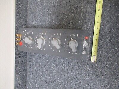 FÜR TEILE GENERAL RADIO DECADE BOX 1432-J WIDERSTÄNDE WIE ABGEBILDET &amp;TC-4