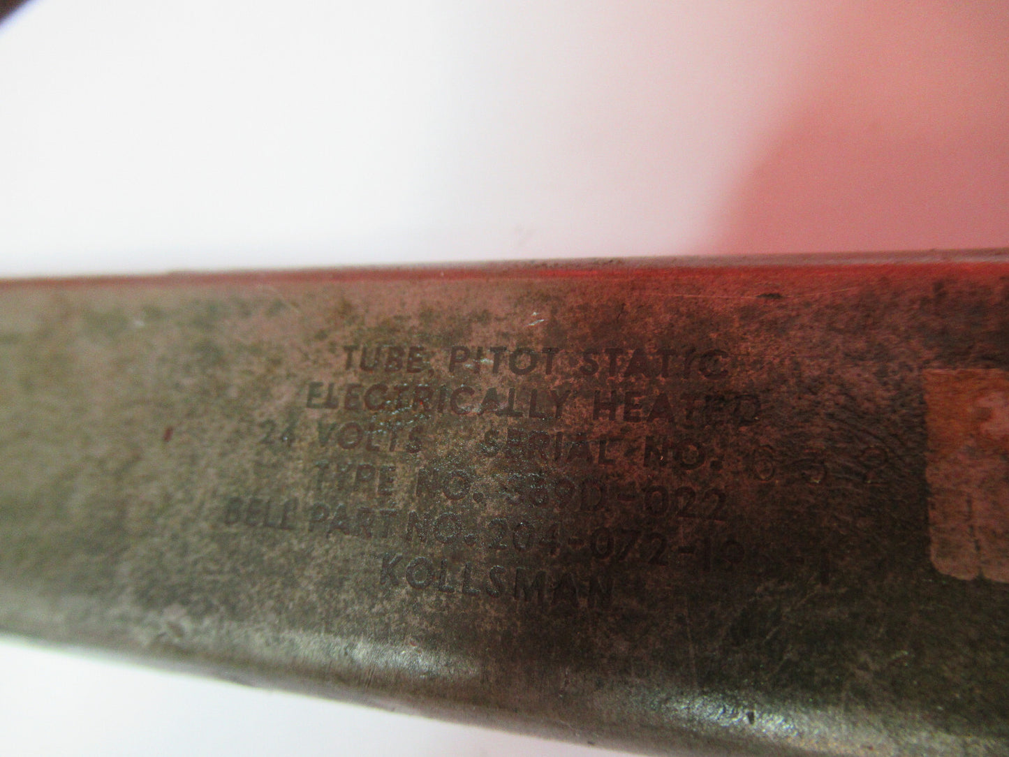 BELL AIRCRAFT 204-072-195-1 PITOT TUBE STATIC ELECTRIC HEAT AS PICTURED S3-B-67