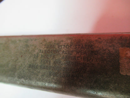 BELL AIRCRAFT 204-072-195-1 PITOT TUBE STATIC ELECTRIC HEAT AS PICTURED S3-B-67