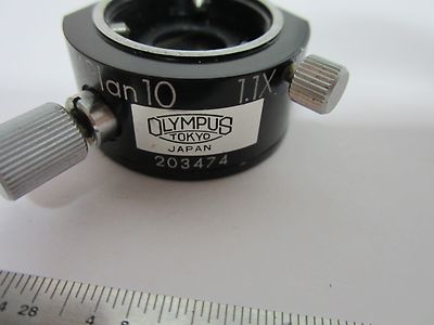 MICROSCOPE OBJECTIVE PART OLYMPUS JAPAN DIC MPLAN10 OPTICS NOMARSKI BIN#B3-W-9