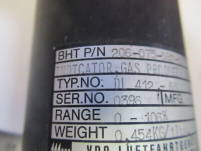 BELL 206 INDICATOR GAS PRODUCER AIRCRAFT PART 206-075-682-107 AS PICTURED C1-A-9